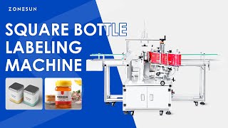 ZONESUN ZS-SL25 Automatic Square Bottle Labeling Machine