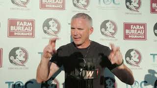 FSU Football | Coach Norvell going over spring practice