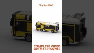 Lego Vehicle MOC - City Bus - Digital Speed Build #shorts  #legocity