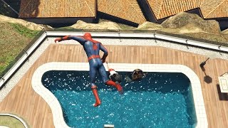 GTA 5 Water Ragdolls | SPIDERMAN Jumps/Fails ep.12 (Euphoria physics | Funny Moments)