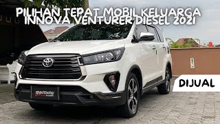 DIJUAL TOYOTA INNOVA VENTURER DIESEL 2021 A/T , MOBIL KELUARGA TERNYAMAN DAN IDEAL