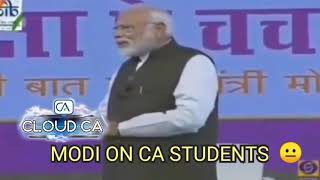 PM Modi on CA Students