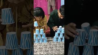 Glass pyramid challenge #pyramid #shortvideo #challenge