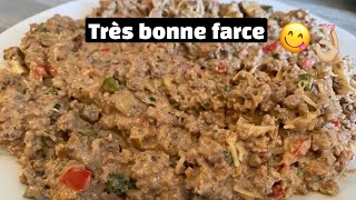 Très bonne farce au kefta 😋 حشوة لذيذة  بالكفتة 🤤