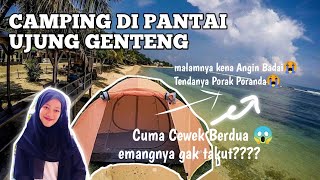 DUA WANITA BERKEMAH DIUJUNG PULAU | SOLO TOURING BOGOR-UJUNGGENTENG