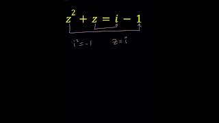 Solving A Quadratic Equation?  #maths #complexanalysis #education #complexnumbers