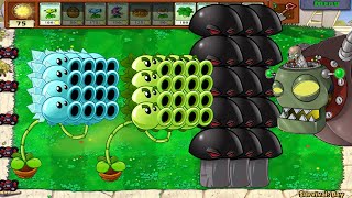 PVZ Hack | Plants Vs Zombies | Snow pea And Repeater Vs Dr.Zomboss All Zombies