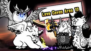 Jinfire Volcano, Lava Caves Area 10! - The Battle Cats