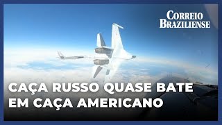 JATO RUSSO QUASE COLIDE COM CAÇA AMERICANO NO ALASCA