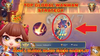 TOP GLOBAL WANWAN STRATEGY - MAGIC CHESS BEST SYNERGY - BELERICK HYPER - Mobile Legends Bang Bang