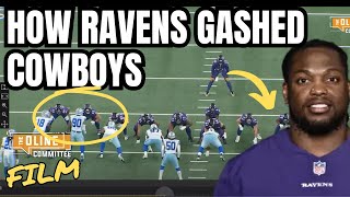 FILM REVIEW: How Baltimore Ravens TRUCKED Dallas Cowboys in run game