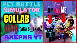 PET BATTLE SIMULATOR COLLAB [w/RXEPXR YT] GAMEPLAY + Codes!!!