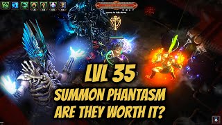 Spectres with lvl 35 Summon Phantasms - Path of Exile (3.24 Necropolis)