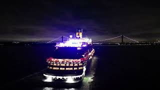 Aerial Video of Carnival Venezia Arriving to New York