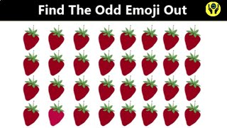 FIND THE ODD EMOJI OUT |#35 EMOJI PUZZLE QUIZ