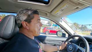 Driving outside Daytona International Speedway, Florida, USA, May 2024.