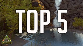 Top 5 BEST BASE Locations For LOST ISLAND - Ark Survival Evolved