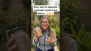 Quick & Easy Way to Clean Coriander Seeds for Perfect Ground Coriander! #gardenharvest #gardening