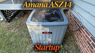 2014 Amana ASZ14 Heat Pump Starting Up