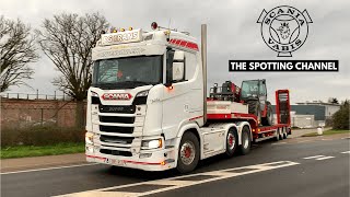 Scania S580 V8 + Scania Heavy Haulage and much more! | Truck Spotting