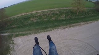 Low level paramotor flight on simonini mini 2 evo and air design ride wing. Awesome.