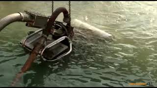 Basin cleaning with underwater remotely operated vehicle ROV