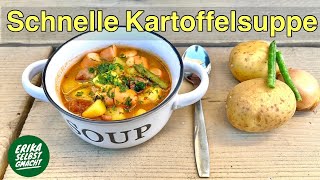 Schnelle Kartoffelsuppe in 30 Minuten auf dem Tisch