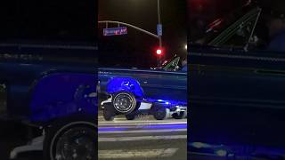 Jimmy Humilde LOWRIDER HOPPING 64 Impala Rag on Hollywood Blvd in Los Angeles California #car #chevy