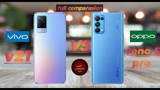 Vivo v21 vs Oppo reno 5 pro || camera test !!