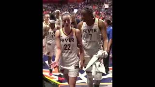 Caitlin Clark x Aliyah boston (watch handhshake at end) #caitlinclark #fypshorts #fyp #indianafever