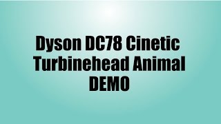 Dyson Cinetic DC78 Vacuum Demo NEW DYSON ANIMAL REVIEW