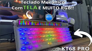 TECLADO COM TELA! - MACHENIKE KT68 PRO -Teclado Mais bonito [E CARO] do Aliexpress