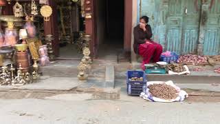 Selling on the street in kathmandu