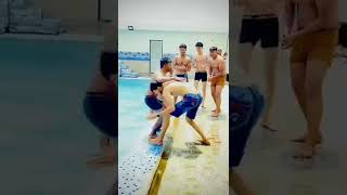 swimming pool 😂😂 wwe funny short #shorts #video