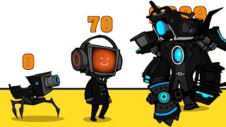 Camera Clash 6: Camera Dog, TV Man, Titan Camera Man vs Skibidi Trash Can Boss | 58 Levels