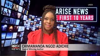 CHIMAMANDA NGOZI ADICHIE! live @ Arise TV. Peter obi is coming