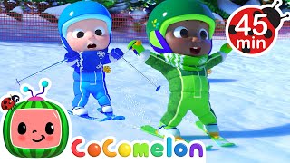 Cocomelon Kids Skiing Song | Cody and Friends! Sing with CoComelon