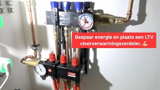 Hoe plaats ik een Robot lTV vloerverwarmingsverdeler..