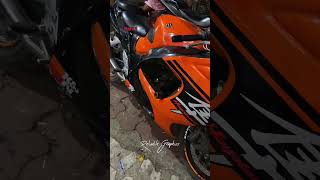 Hayabhusa white & black vinyl wrap work in process #part1 | sport bike | modified