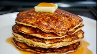 Pancakes de avena y plátano.