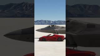 F-22 Raptor Vs Corvette - very nice view