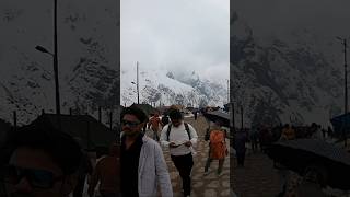 केदारनाथ में हो रही है तेज बर्फबारी। Kedarnath heavy snowfall #kedarnath