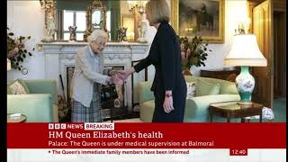 BBC One Newsflash - HM Queen Elizabeth II health