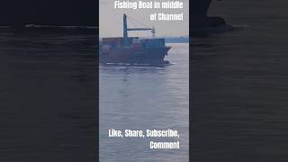 "Fishing Frenzy: Boat Blocks Massive Ships in Channel!