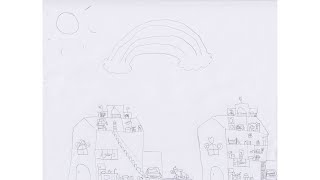 Drawing for kids Houses Using Pen