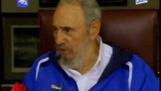 Former Cuban President Fidel Castro appeared on state television on...