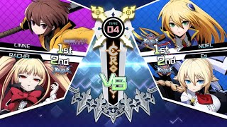 BLAZBLUE: CROSS TAG BATTLE Rachel and Linne Vs. Noelle and Es