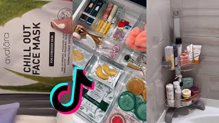 guest bathroom restocking & organizing | ASMR | tiktok compilation