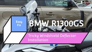 Motorcycle Windshield Extender Install For Taller Riders | #R1300GS #vlog #travel #roadtrip