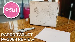 Paper osu! Tablet??? | Paper Tablet P42069 review!